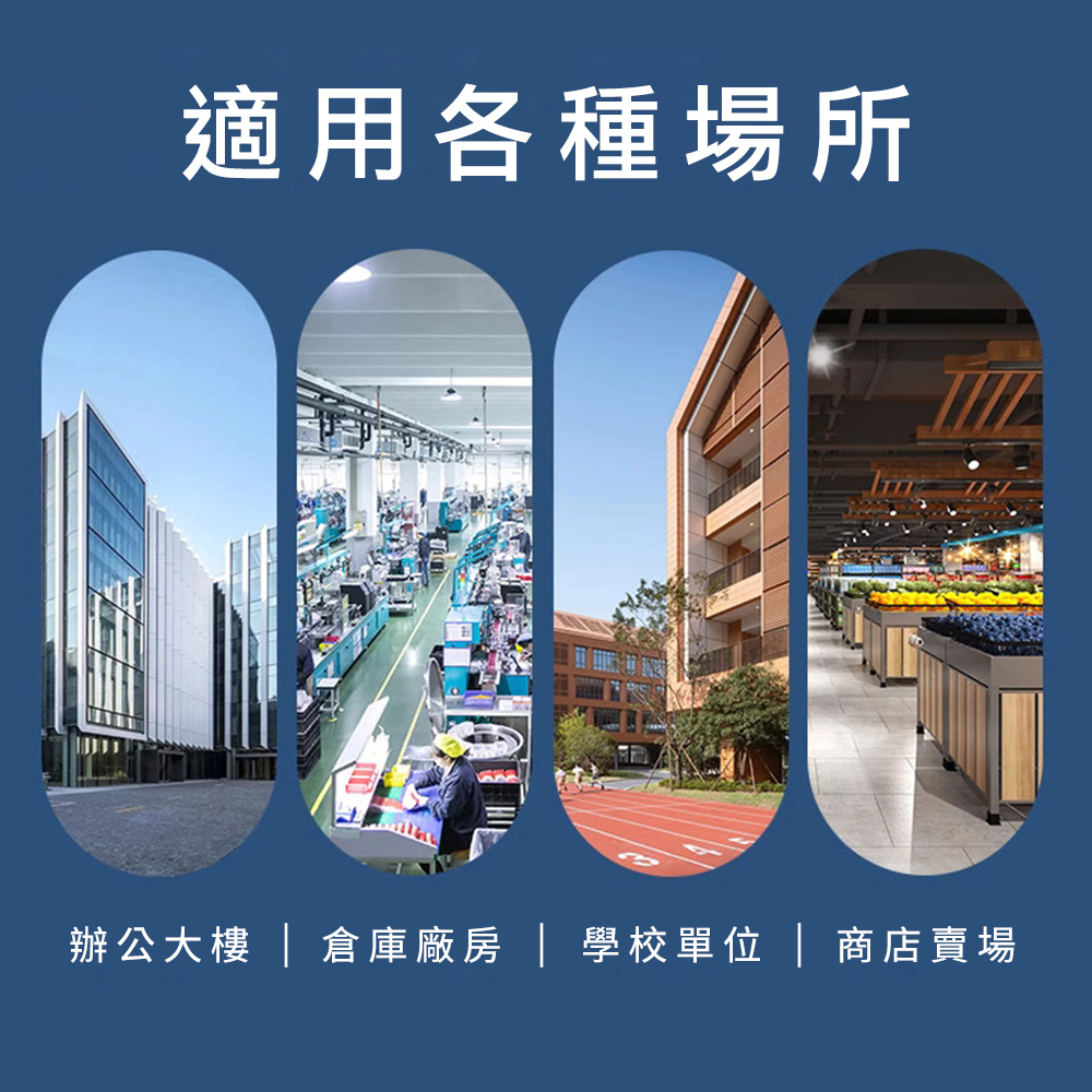 適用各種場所辦公大樓 | 倉庫廠房 | 學校單位 | 商店賣場